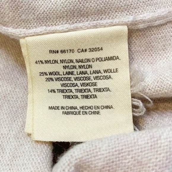 Anthro Knitted & Knotted Oatmeal Wool Blend Balloon Sleeve Babydoll Sweater Top - Picture 11 of 13